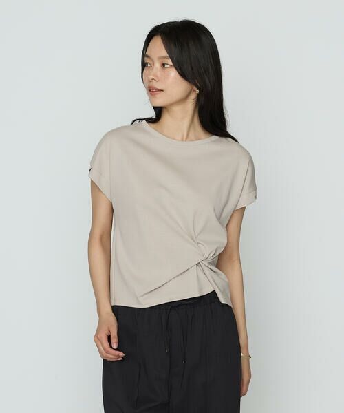 COMME CA COMFORT/コムサ・コンフォート(Lサイズ) 〔 TALLサイズ 〕 コットン強撚ポンチ デザインタックシャツ 15:ベージュ 15号 COMME CA COMFORT/コムサ・コンフォート(Lサイズ) 〔 TALLサイズ 〕 コットン強撚ポンチ デザインタックシャツ 15:ベージュ 15号