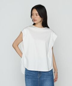 COMME CA COMFORT / コムサ・コンフォート（Lサイズ） Tシャツ | 〔 TALLサイズ 〕 コットン強撚ポンチ ショルダータックTシャツ
