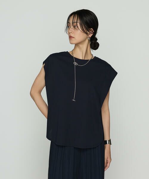 COMME CA COMFORT / コムサ・コンフォート（Lサイズ） Tシャツ | 〔 TALLサイズ 〕 コットン強撚ポンチ ショルダータックTシャツ | 詳細20