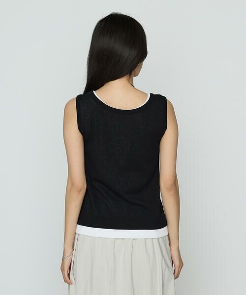 COMME CA COMFORT / コムサ・コンフォート（Lサイズ） タンクトップ | 〔 TALLサイズ 〕 強撚ガステレコ／オーガニック レイヤードタンクトップ | 詳細6