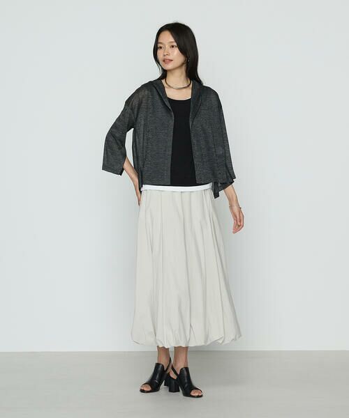 COMME CA COMFORT / コムサ・コンフォート（Lサイズ） ロング・マキシ丈スカート | 〔 TALLサイズ 〕 タイプライター バルーンスカート | 詳細2