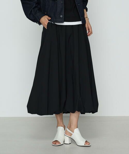 COMME CA COMFORT / コムサ・コンフォート（Lサイズ） ロング・マキシ丈スカート | 〔 TALLサイズ 〕 タイプライター バルーンスカート | 詳細7