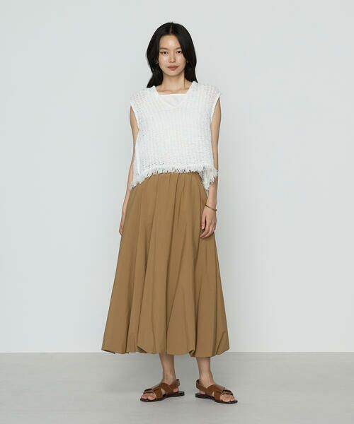 COMME CA COMFORT / コムサ・コンフォート（Lサイズ） ロング・マキシ丈スカート | 〔 TALLサイズ 〕 タイプライター バルーンスカート | 詳細15