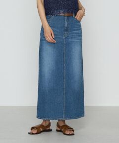 COMME CA COMFORT / コムサ・コンフォート（Lサイズ） ロング・マキシ丈スカート | 〔 TALLサイズ 〕 コットンデニム／コットンスラブ デニムタイトスカート