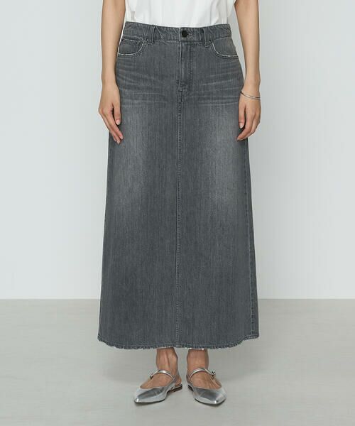 COMME CA COMFORT / コムサ・コンフォート（Lサイズ） ロング・マキシ丈スカート | 〔 TALLサイズ 〕 コットンデニム／コットンスラブ デニムタイトスカート | 詳細5