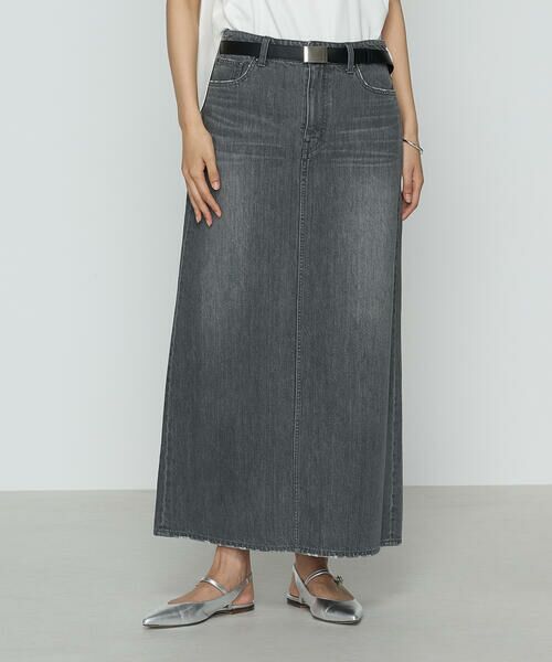 COMME CA COMFORT / コムサ・コンフォート（Lサイズ） ロング・マキシ丈スカート | 〔 TALLサイズ 〕 コットンデニム／コットンスラブ デニムタイトスカート | 詳細3