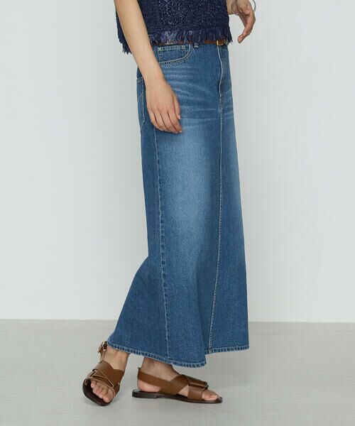 COMME CA COMFORT / コムサ・コンフォート（Lサイズ） ロング・マキシ丈スカート | 〔 TALLサイズ 〕 コットンデニム／コットンスラブ デニムタイトスカート | 詳細17