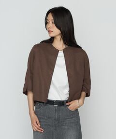 COMME CA COMFORT / コムサ・コンフォート（Lサイズ） ブルゾン | 〔 TALLサイズ 〕 ポコポコジャージー カーデブルゾン