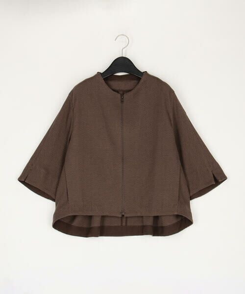 COMME CA COMFORT / コムサ・コンフォート（Lサイズ） ブルゾン | 〔 TALLサイズ 〕 ポコポコジャージー カーデブルゾン | 詳細4