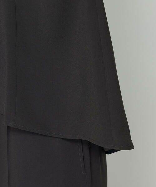 COMME CA COMFORT / コムサ・コンフォート（Lサイズ） シャツ・ブラウス | 〔 TALLサイズ 〕 バックサテンジョーゼット ギャザースリーブプルオーバー | 詳細10