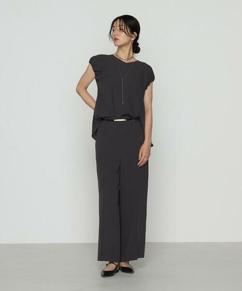 COMME CA COMFORT / コムサ・コンフォート（Lサイズ） シャツ・ブラウス | 〔 TALLサイズ 〕 バックサテンジョーゼット ギャザースリーブプルオーバー | 詳細2