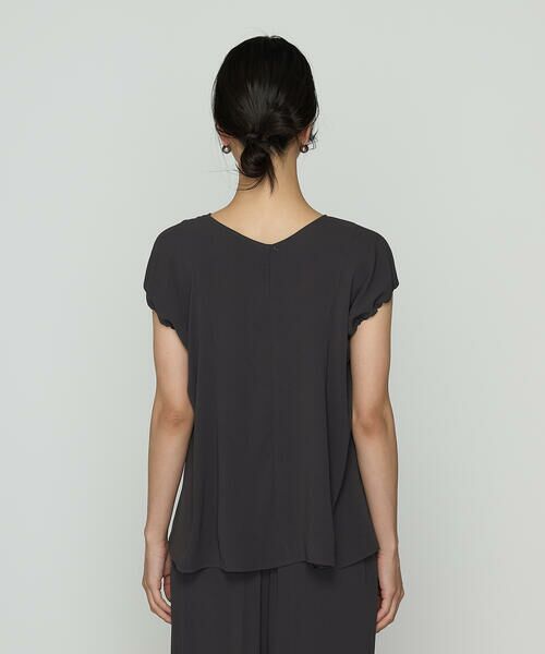 COMME CA COMFORT / コムサ・コンフォート（Lサイズ） シャツ・ブラウス | 〔 TALLサイズ 〕 バックサテンジョーゼット ギャザースリーブプルオーバー | 詳細6