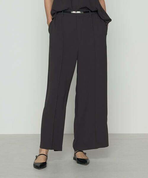 COMME CA COMFORT / コムサ・コンフォート（Lサイズ） その他パンツ | 〔 TALLサイズ 〕 バックサテンジョーゼット クロップドワイドパンツ | 詳細5