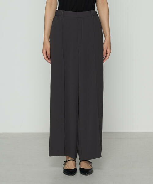 COMME CA COMFORT / コムサ・コンフォート（Lサイズ） その他パンツ | 〔 TALLサイズ 〕 バックサテンジョーゼット クロップドワイドパンツ | 詳細6