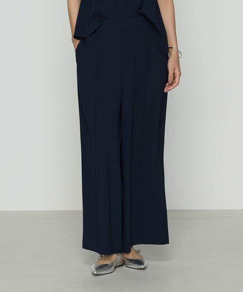 COMME CA COMFORT / コムサ・コンフォート（Lサイズ） その他パンツ | 〔 TALLサイズ 〕 バックサテンジョーゼット クロップドワイドパンツ | 詳細15