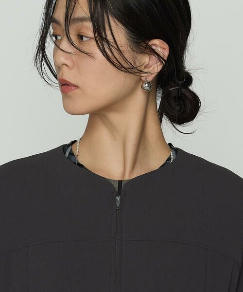 COMME CA COMFORT / コムサ・コンフォート（Lサイズ） ブルゾン | 〔 TALLサイズ 〕 バックサテンジョーゼット ハーフスリーブブルゾン | 詳細6