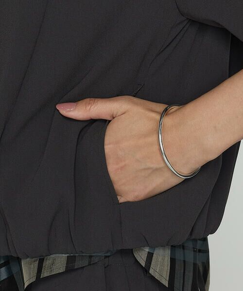 COMME CA COMFORT / コムサ・コンフォート（Lサイズ） ブルゾン | 〔 TALLサイズ 〕 バックサテンジョーゼット ハーフスリーブブルゾン | 詳細8