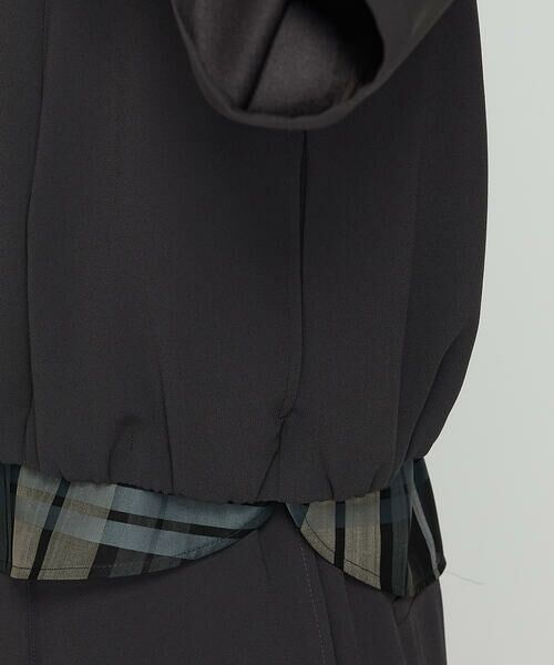 COMME CA COMFORT / コムサ・コンフォート（Lサイズ） ブルゾン | 〔 TALLサイズ 〕 バックサテンジョーゼット ハーフスリーブブルゾン | 詳細9