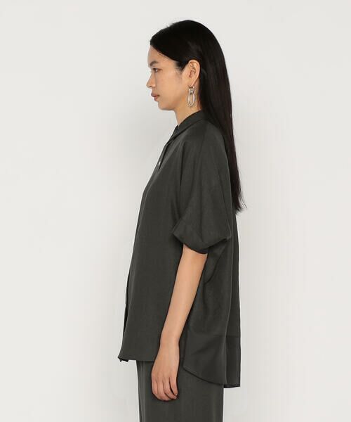 COMME CA COMFORT / コムサ・コンフォート（Lサイズ） シャツ・ブラウス | 〔 +サイズ 〕 麻調合繊 シアーブラウス | 詳細7
