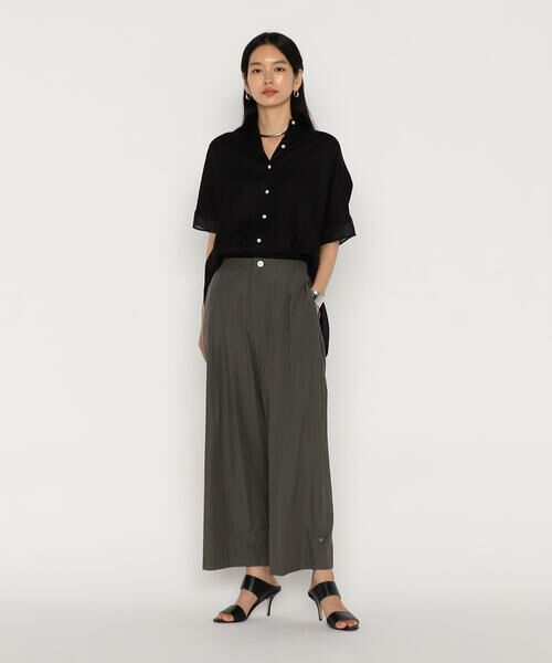 COMME CA COMFORT / コムサ・コンフォート（Lサイズ） シャツ・ブラウス | 〔 +サイズ 〕 麻調合繊 シアーブラウス | 詳細15
