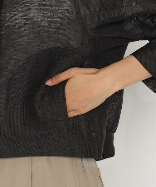 COMME CA COMFORT / コムサ・コンフォート（Lサイズ） ブルゾン | 〔 +サイズ 〕 綿麻からみ 麻メッシュブルゾン | 詳細14