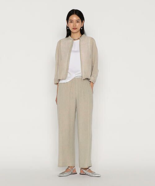 美品❣️サマーブルゾン サイズ 〕 綿麻からみ 麻メッシュブルゾン （ブルゾン）｜COMME