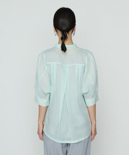 COMME CA COMFORT / コムサ・コンフォート（Lサイズ） シャツ・ブラウス | 〔 +サイズ 〕 ラミーシャンブレー シアーシャツ | 詳細16