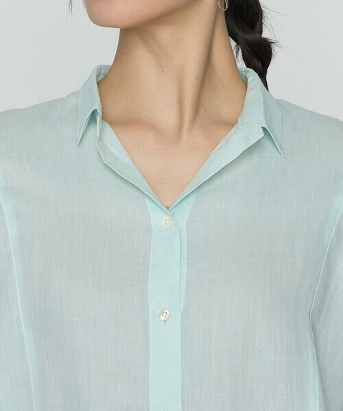 COMME CA COMFORT / コムサ・コンフォート（Lサイズ） シャツ・ブラウス | 〔 +サイズ 〕 ラミーシャンブレー シアーシャツ | 詳細17