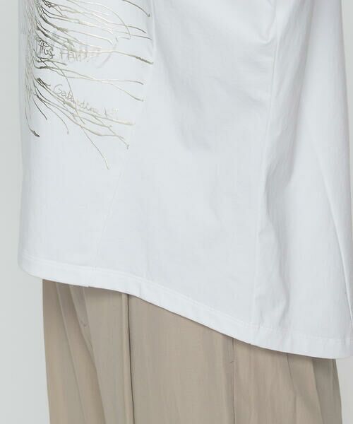 COMME CA COMFORT / コムサ・コンフォート（Lサイズ） Tシャツ | 〔 +サイズ 〕 プレーティング天竺 プリントTシャツ | 詳細9