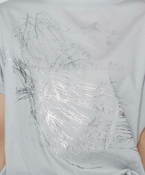 COMME CA COMFORT / コムサ・コンフォート（Lサイズ） Tシャツ | 〔 +サイズ 〕 プレーティング天竺 プリントTシャツ | 詳細15