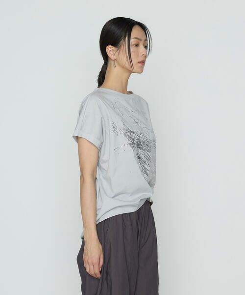 COMME CA COMFORT / コムサ・コンフォート（Lサイズ） Tシャツ | 〔 +サイズ 〕 プレーティング天竺 プリントTシャツ | 詳細14