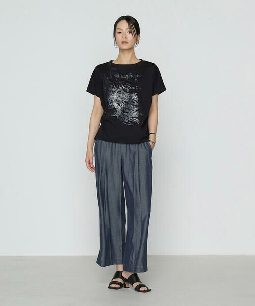 COMME CA COMFORT / コムサ・コンフォート（Lサイズ） Tシャツ | 〔 +サイズ 〕 プレーティング天竺 プリントTシャツ | 詳細17