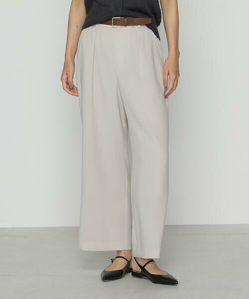 COMME CA COMFORT/コムサ・コンフォート(Lサイズ) 〔 TALLサイズ 〕 【セットアップ対応】ストレッチからみ パンツ 15:グレージュ 15号 COMME CA COMFORT/コムサ・コンフォート(Lサイズ) 〔 TALLサイズ 〕 【セットアップ対応】ストレッチからみ パンツ 15:グレージュ 15号