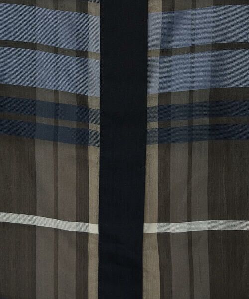 COMME CA COMFORT / コムサ・コンフォート（Lサイズ） シャツ・ブラウス | 〔 TALLサイズ 〕 シルクドビーチェックビックシルエットシャツ羽織 | 詳細24