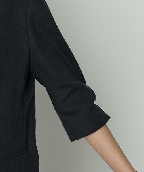 COMME CA COMFORT / コムサ・コンフォート（Lサイズ） その他アウター | 〔 TALLサイズ 〕 リネンストレッチ ダブルブレストジャケット | 詳細9