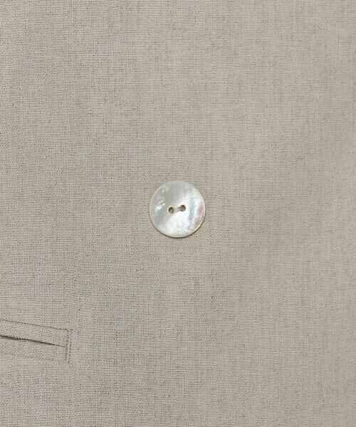 COMME CA COMFORT / コムサ・コンフォート（Lサイズ） その他アウター | 〔 TALLサイズ 〕 リネンストレッチ ダブルブレストジャケット | 詳細18
