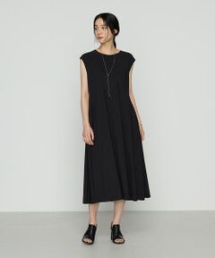 COMME CA COMFORT / コムサ・コンフォート（Lサイズ） ロング・マキシ丈ワンピース | 〔 +サイズ 〕 ユーロジャージー フィット＆フレアワンピース