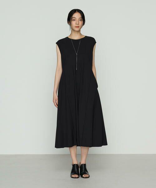 COMME CA COMFORT / コムサ・コンフォート（Lサイズ） ロング・マキシ丈ワンピース | 〔 +サイズ 〕 ユーロジャージー フィット＆フレアワンピース | 詳細1