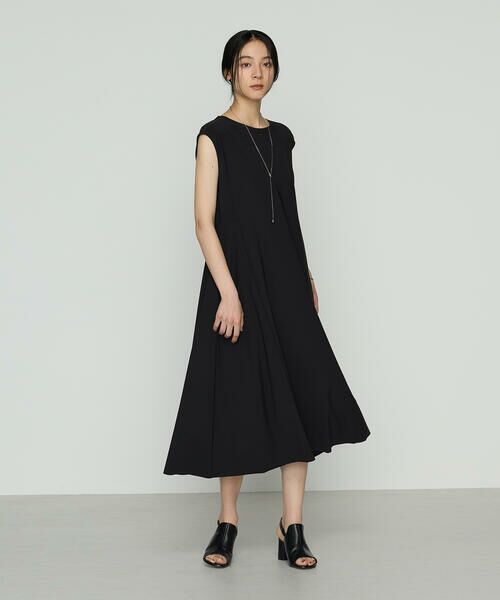 COMME CA COMFORT / コムサ・コンフォート（Lサイズ） ロング・マキシ丈ワンピース | 〔 +サイズ 〕 ユーロジャージー フィット＆フレアワンピース | 詳細3