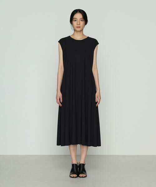 COMME CA COMFORT / コムサ・コンフォート（Lサイズ） ロング・マキシ丈ワンピース | 〔 +サイズ 〕 ユーロジャージー フィット＆フレアワンピース | 詳細7