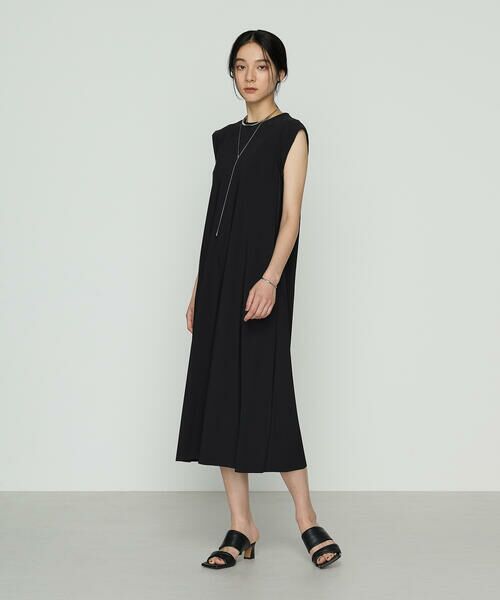 COMME CA COMFORT / コムサ・コンフォート（Lサイズ） ロング・マキシ丈ワンピース | 〔 +サイズ 〕 ユーロジャージー Iライン ロングワンピース | 詳細1