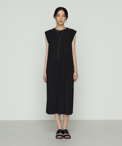 COMME CA COMFORT / コムサ・コンフォート（Lサイズ） ロング・マキシ丈ワンピース | 〔 +サイズ 〕 ユーロジャージー Iライン ロングワンピース | 詳細2