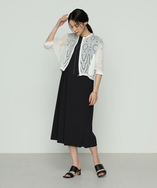 COMME CA COMFORT / コムサ・コンフォート（Lサイズ） ロング・マキシ丈ワンピース | 〔 +サイズ 〕 ユーロジャージー Iライン ロングワンピース | 詳細3