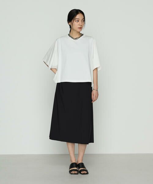 COMME CA COMFORT / コムサ・コンフォート（Lサイズ） ロング・マキシ丈ワンピース | 〔 +サイズ 〕 ユーロジャージー Iライン ロングワンピース | 詳細4