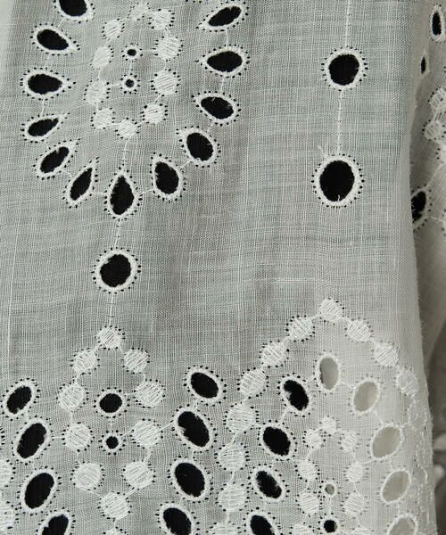 COMME CA COMFORT / コムサ・コンフォート（Lサイズ） ブルゾン | 〔 +サイズ 〕 エンブロイダリー ラミー刺繍ブルゾン | 詳細6