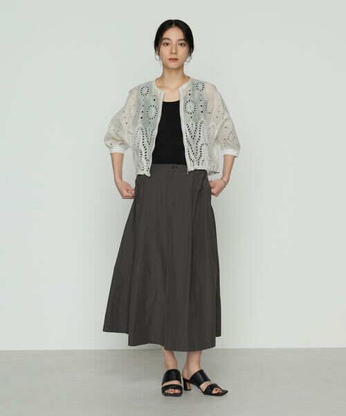 COMME CA COMFORT / コムサ・コンフォート（Lサイズ） ブルゾン | 〔 +サイズ 〕 エンブロイダリー ラミー刺繍ブルゾン | 詳細4