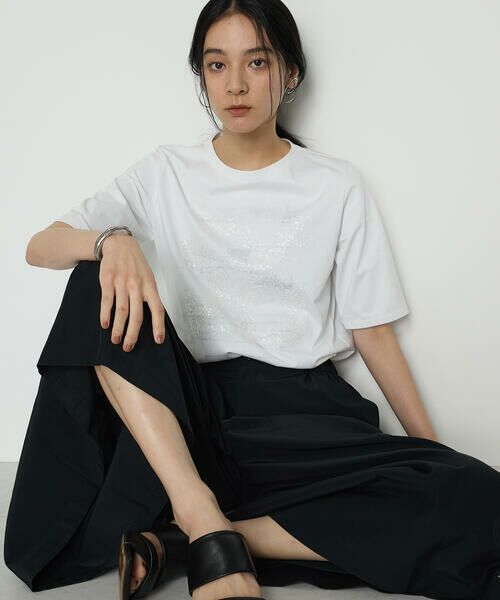 COMME CA COMFORT / コムサ・コンフォート（Lサイズ） Tシャツ | 〔 +サイズ 〕 プレーティング天竺 星柄Tシャツ | 詳細4