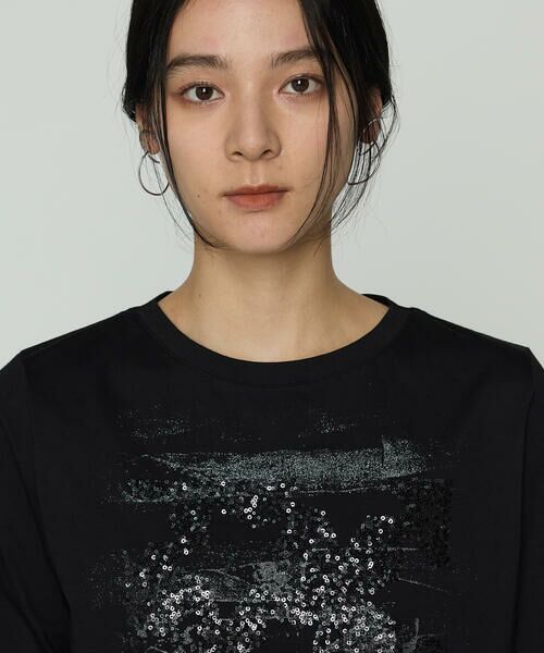 COMME CA COMFORT / コムサ・コンフォート（Lサイズ） Tシャツ | 〔 +サイズ 〕 プレーティング天竺 星柄Tシャツ | 詳細14