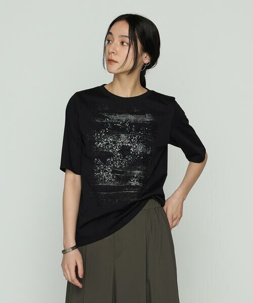 COMME CA COMFORT / コムサ・コンフォート（Lサイズ） Tシャツ | 〔 +サイズ 〕 プレーティング天竺 星柄Tシャツ | 詳細10