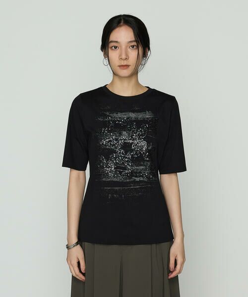 COMME CA COMFORT / コムサ・コンフォート（Lサイズ） Tシャツ | 〔 +サイズ 〕 プレーティング天竺 星柄Tシャツ | 詳細11